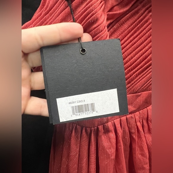 Ieena for Mac Duggal 49291 NWT Chiffon One Shoulder Evening Dress - Picture 8 of 10